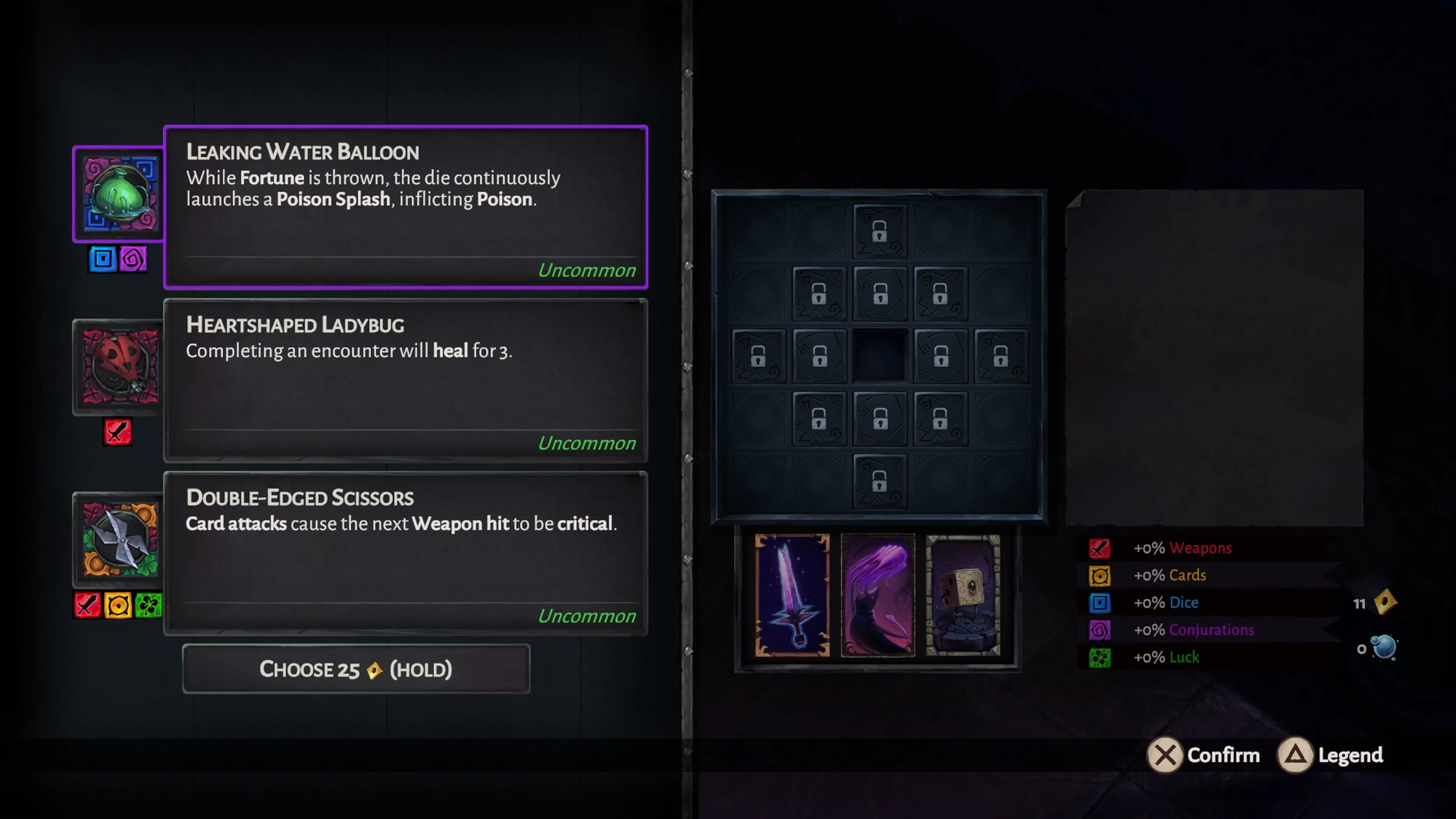 Lost In Random: The Eternal Die relics