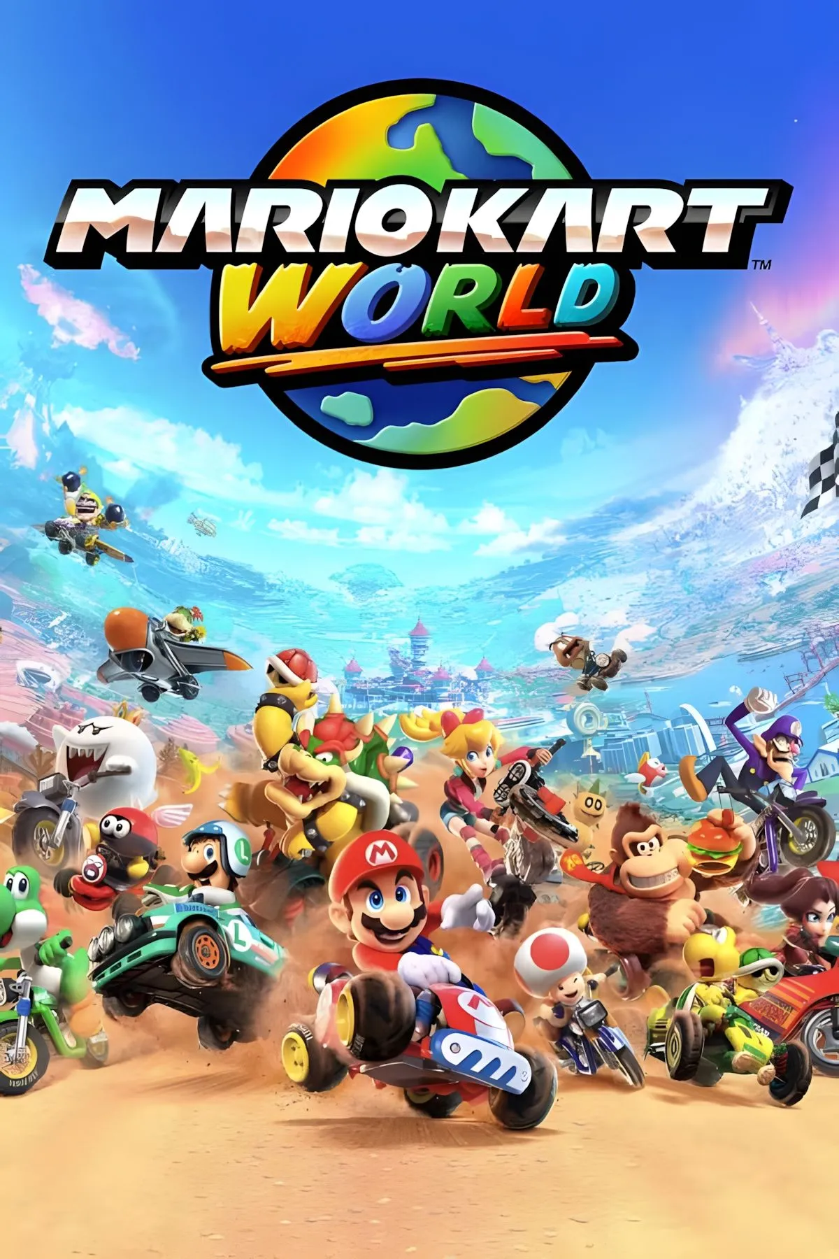 Mario Kart World - Hình ảnh quảng bá trên trang tag