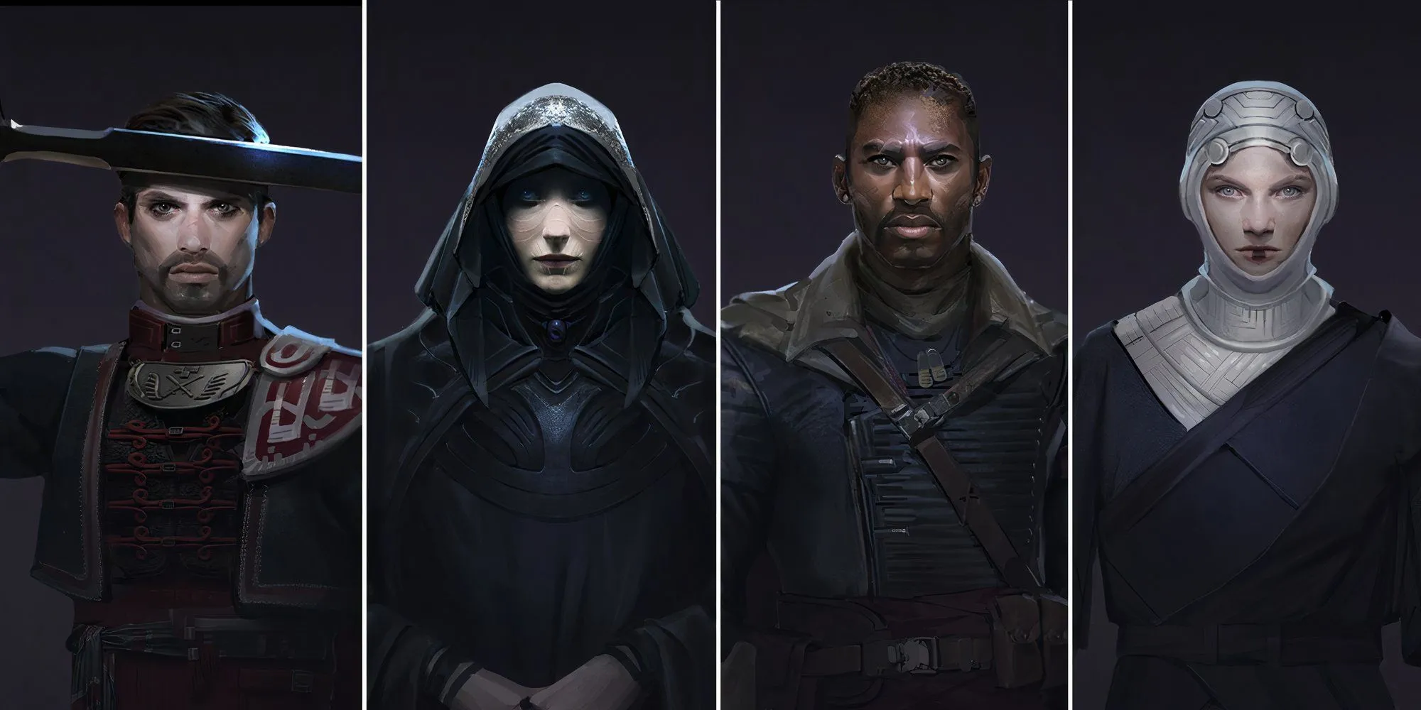 Minh họa các lớp nhân vật khác nhau trong game Dune Awakening