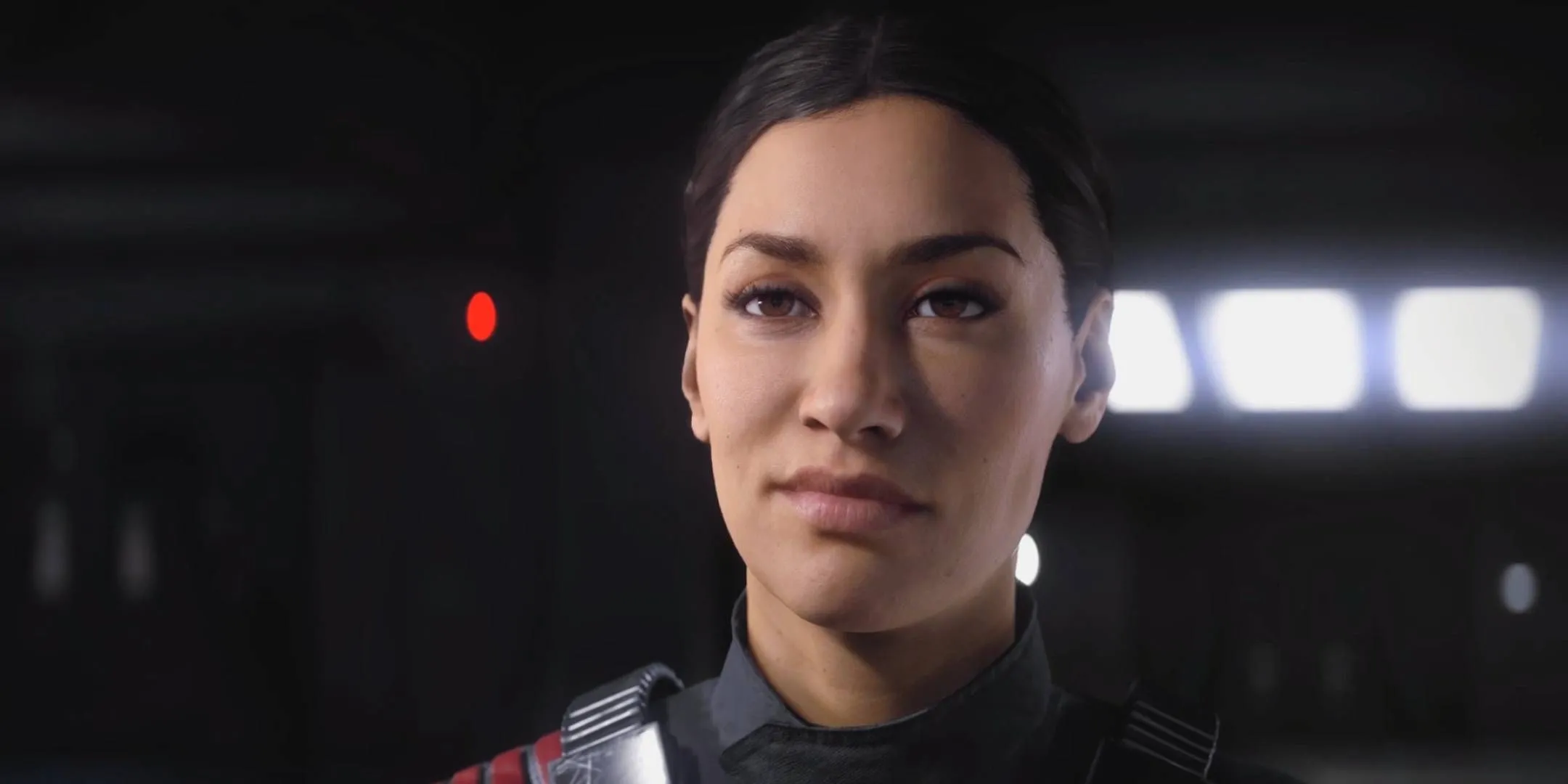 Nữ sĩ quan Iden Versio của Đế Chế Galactic đầy bí ẩn trong chiến dịch chơi đơn của Star Wars Battlefront 2.