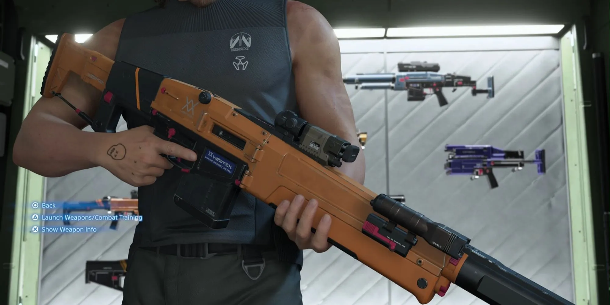 Sam Bridges chiến đấu với một BT khổng lồ trong Death Stranding 2