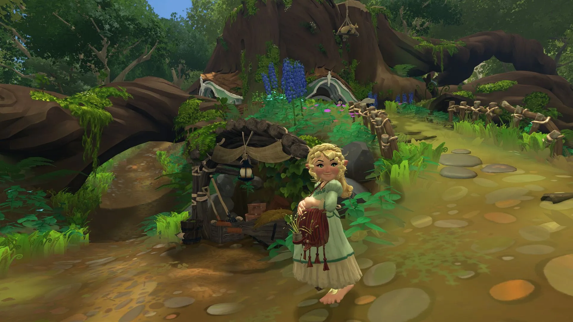 Screenshot phong cách nghệ thuật độc đáo của Tales of the Shire