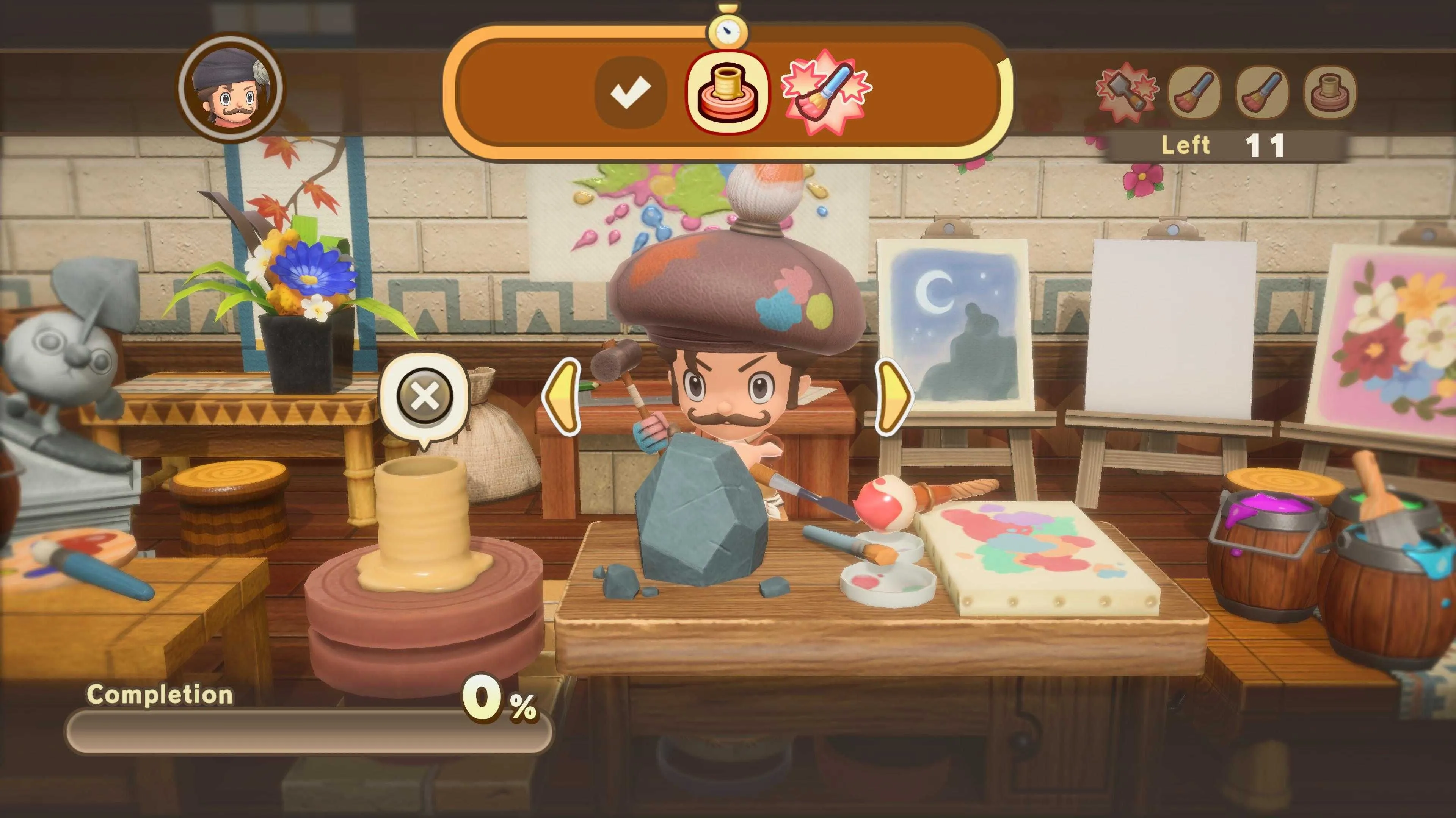 Thực hiện nhiệm vụ nghề nghiệp họa sĩ trong Fantasy Life I