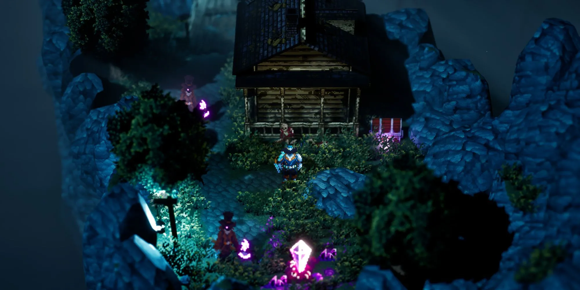 Absym Gameplay với cơ chế nhảy giữa hai chiều không gian độc đáo, chiến đấu chống lại sự mục nát, mang phong cách Soulslike pha trộn Roguelike và đồ họa JRPG 2D-HD