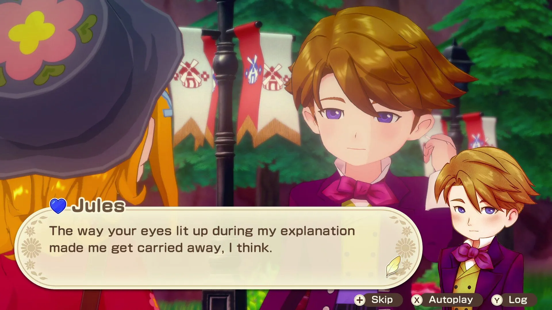 Chợ Grand Bazaar sầm uất với nhiều gian hàng và khách tham quan trong Story of Seasons Grand Bazaar