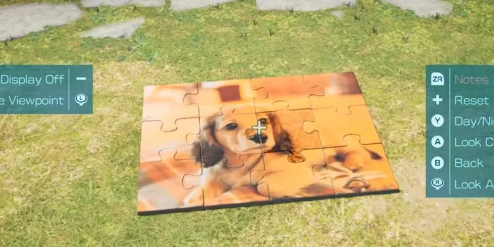 Easter egg Nintendogs trong game Pikmin 4, tái hiện chú chó cưng trên màn hình Nintendo DS.