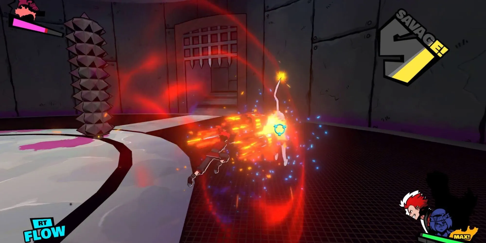 Genokids Combat, thể hiện phong cách chiến đấu hack-and-slash tốc độ cao, điều khiển bốn thành viên ban nhạc rock cùng lúc, gợi nhớ Kingdom Hearts và Devil May Cry