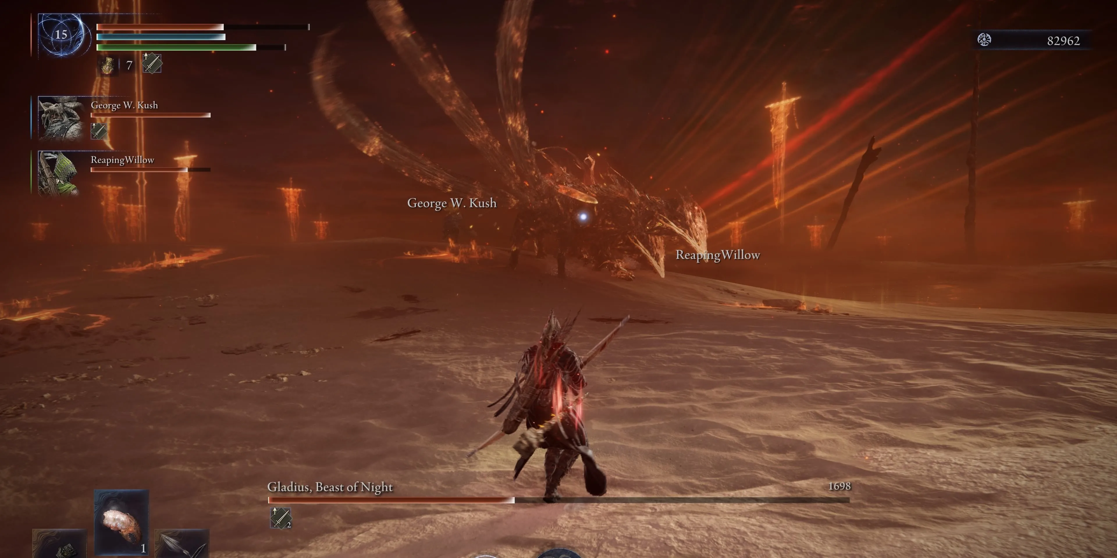 Gladius Everdark Sovereign trong Elden Ring Nightreign