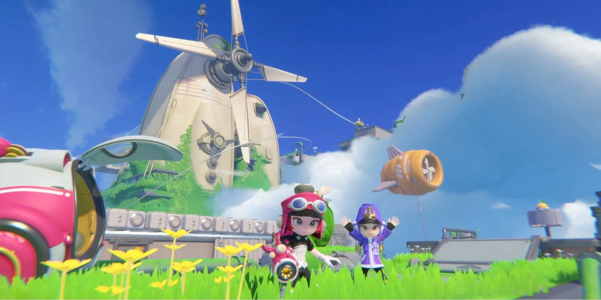Hai người chơi trong POPUCOM, tựa game platformer co-op ấn tượng 2025