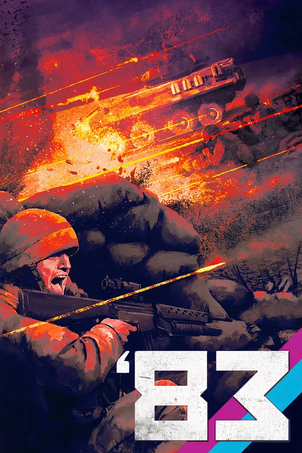 Hình ảnh nhân vật trong game '83 với bối cảnh chiến trường lạnh giá ở Đông Âu, minh họa đồ họa chi tiết và không khí căng thẳng của cuộc đối đầu.