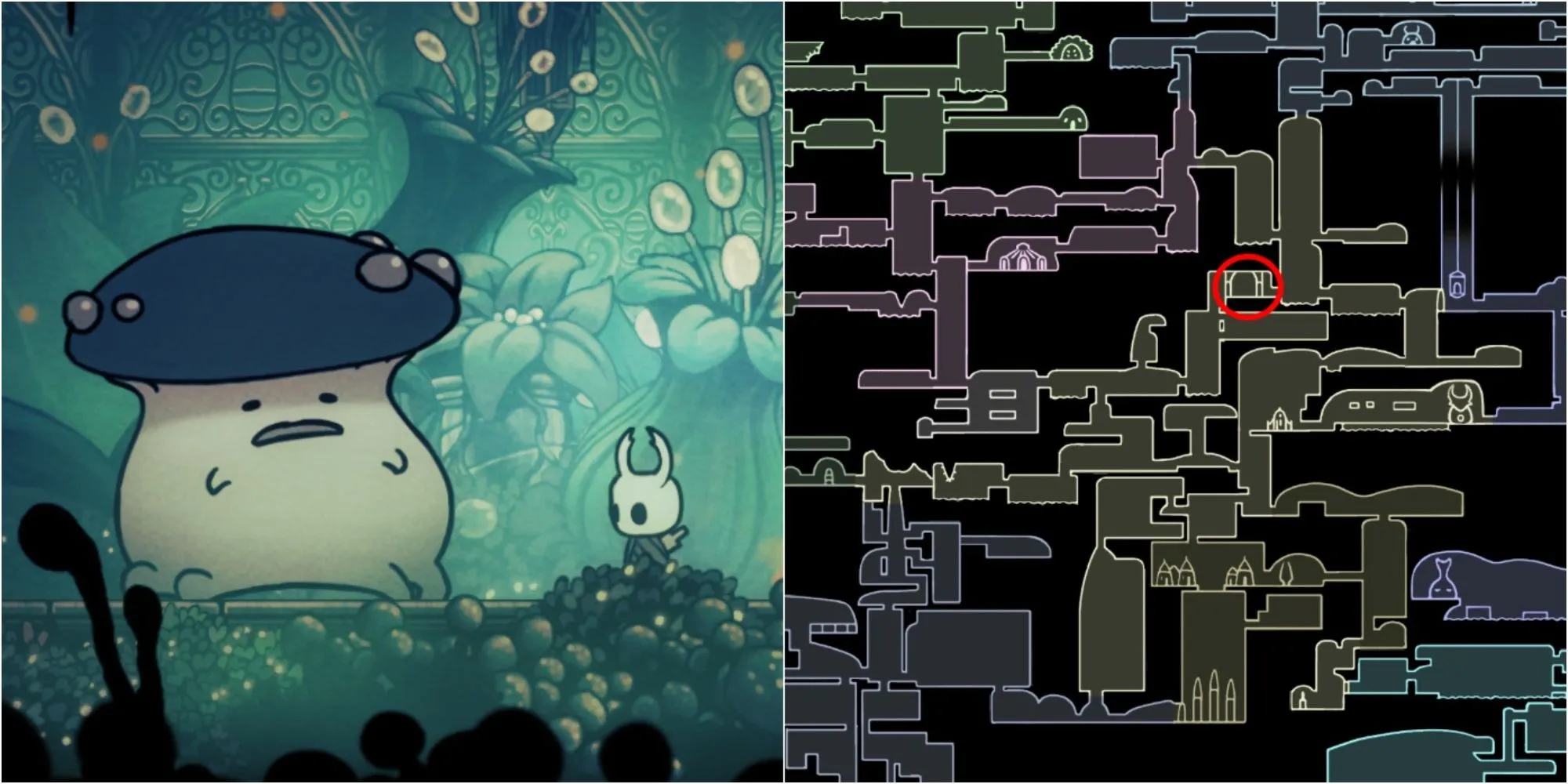 Hollow Knight Charm Notch từ boss Shrumal Ogres ở Fungal Wastes