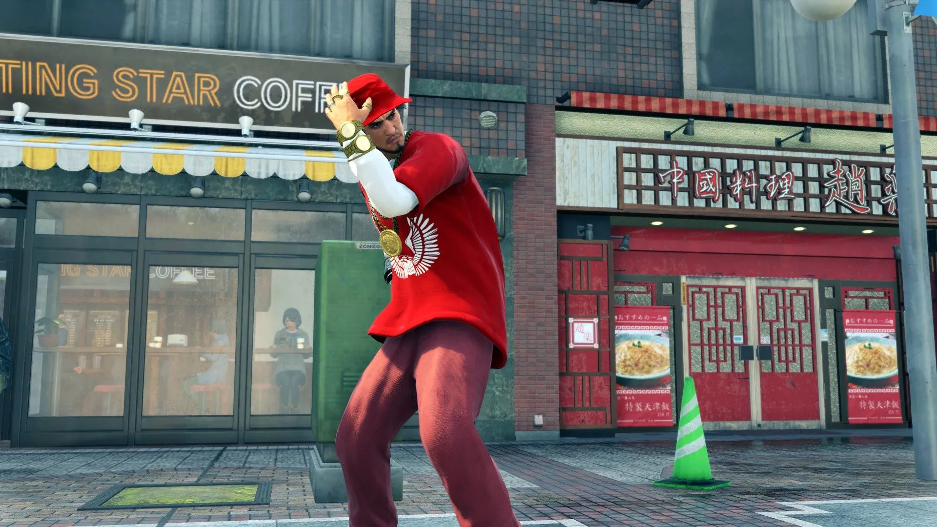Ichiban Kasuga cùng đồng đội chuẩn bị tung skill bá đạo trong trận chiến đường phố Yakuza Like a Dragon