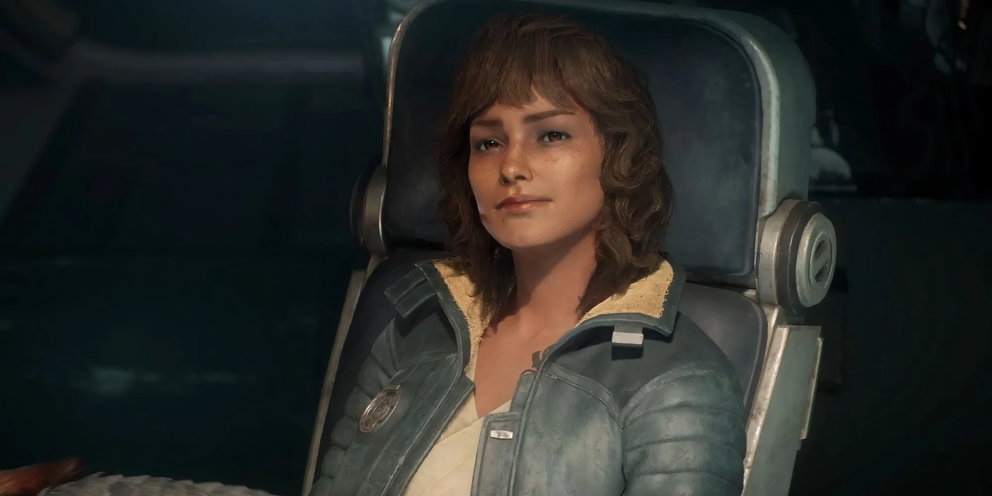 Kay Vess điều khiển phi thuyền trong Star Wars Outlaws, tựa game thế giới mở của Ubisoft.