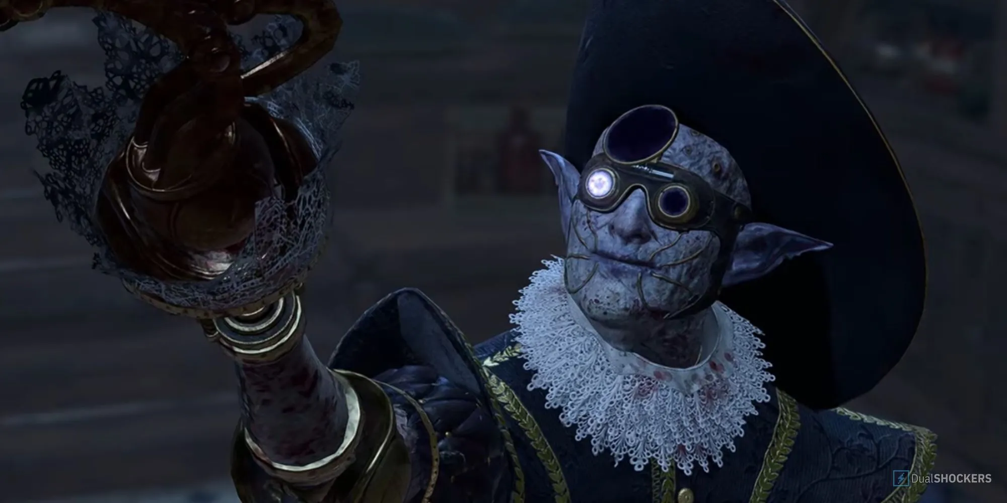 Malus Thorm, một trong ba tướng quân Absolute, với những con dao đặc trưng trong Baldur's Gate 3.