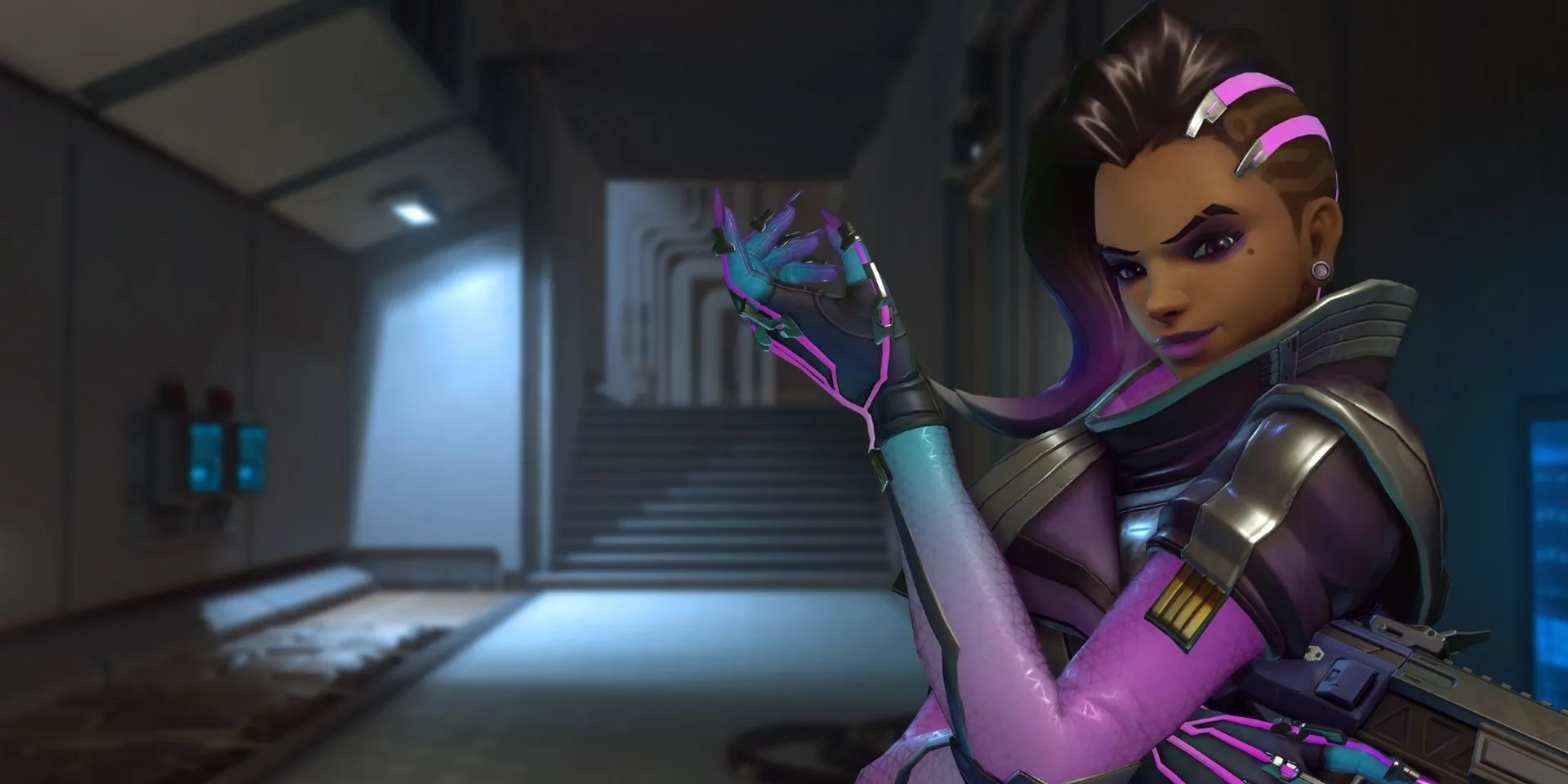 Nữ hacker Sombra xuất hiện đầy bí ẩn trong Overwatch