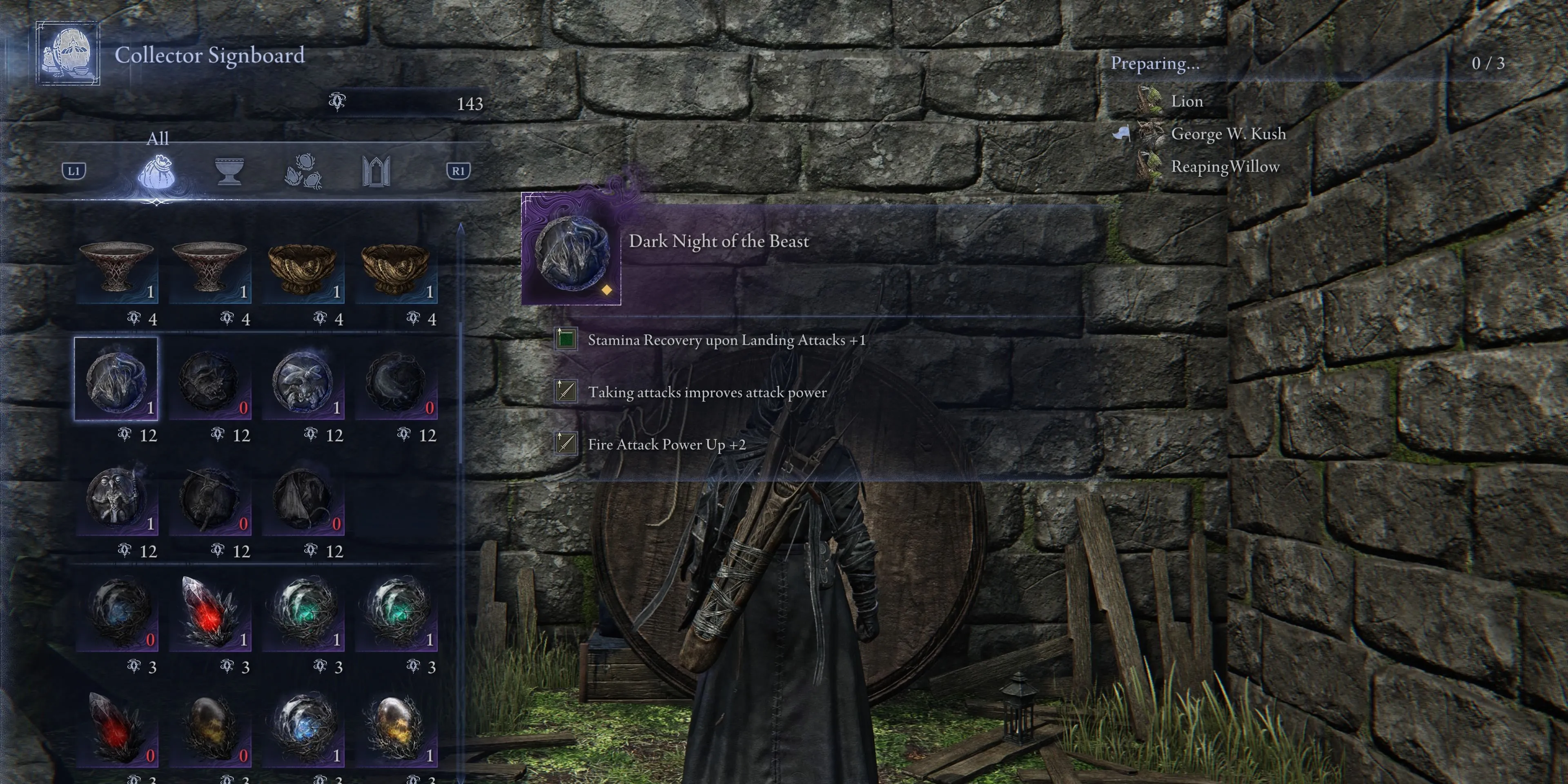 Relic Dark Night of the Beast Elden Ring Nightreign