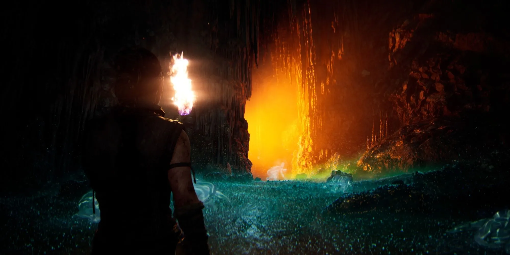 Senua trong một phân cảnh điện ảnh ấn tượng của Senua's Saga Hellblade 2, thể hiện chất lượng hình ảnh đáng kinh ngạc