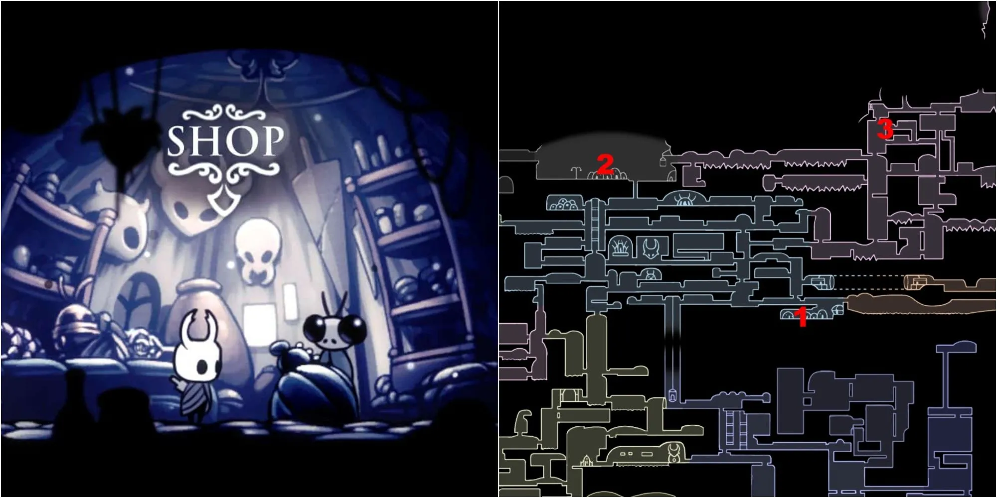 Sly bán Mask Shard trong Hollow Knight