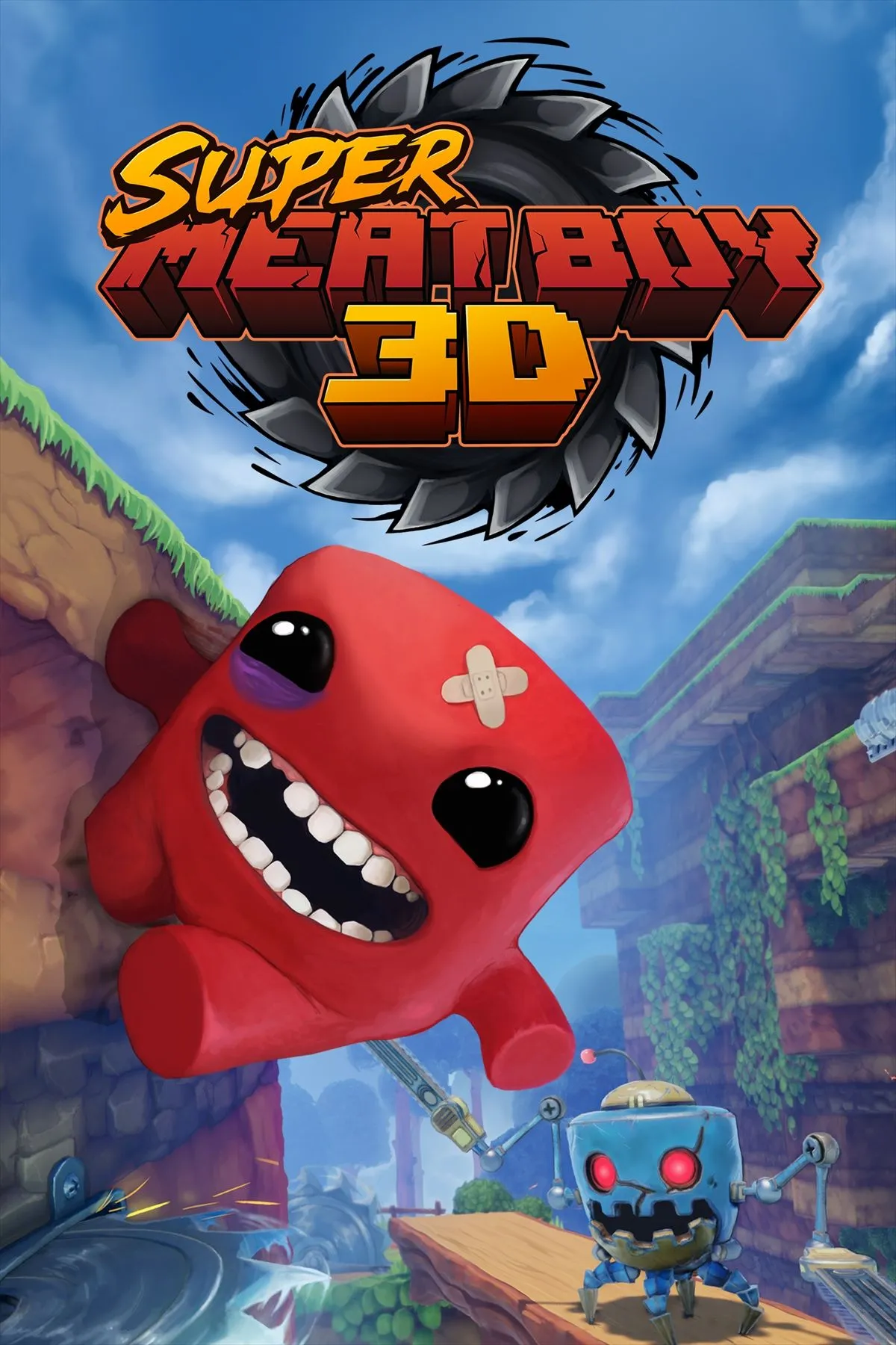 Ảnh bìa press Super Meat Boy 3D, dùng cho trang store và promo