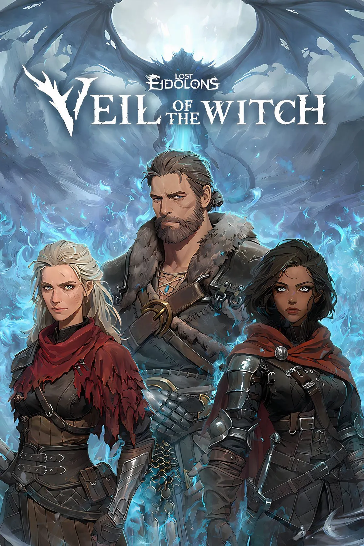 Ảnh cover Lost Eidolons: Veil of the Witch thể hiện nghệ thuật bìa và phong cách fantasy