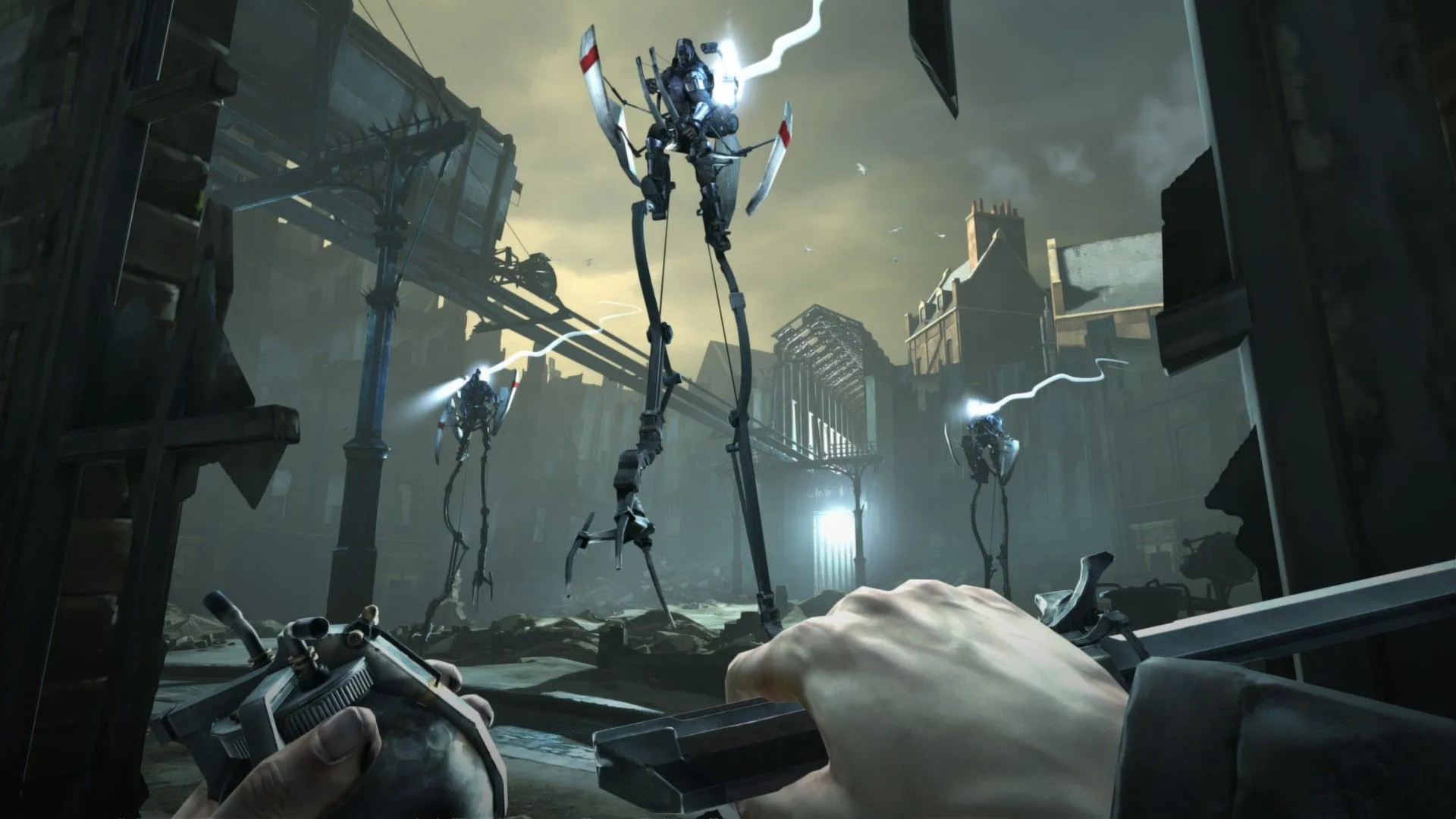 Cảnh ingame Dishonored: thành phố và ánh sáng tối — lựa chọn báo thù hay chừa đường