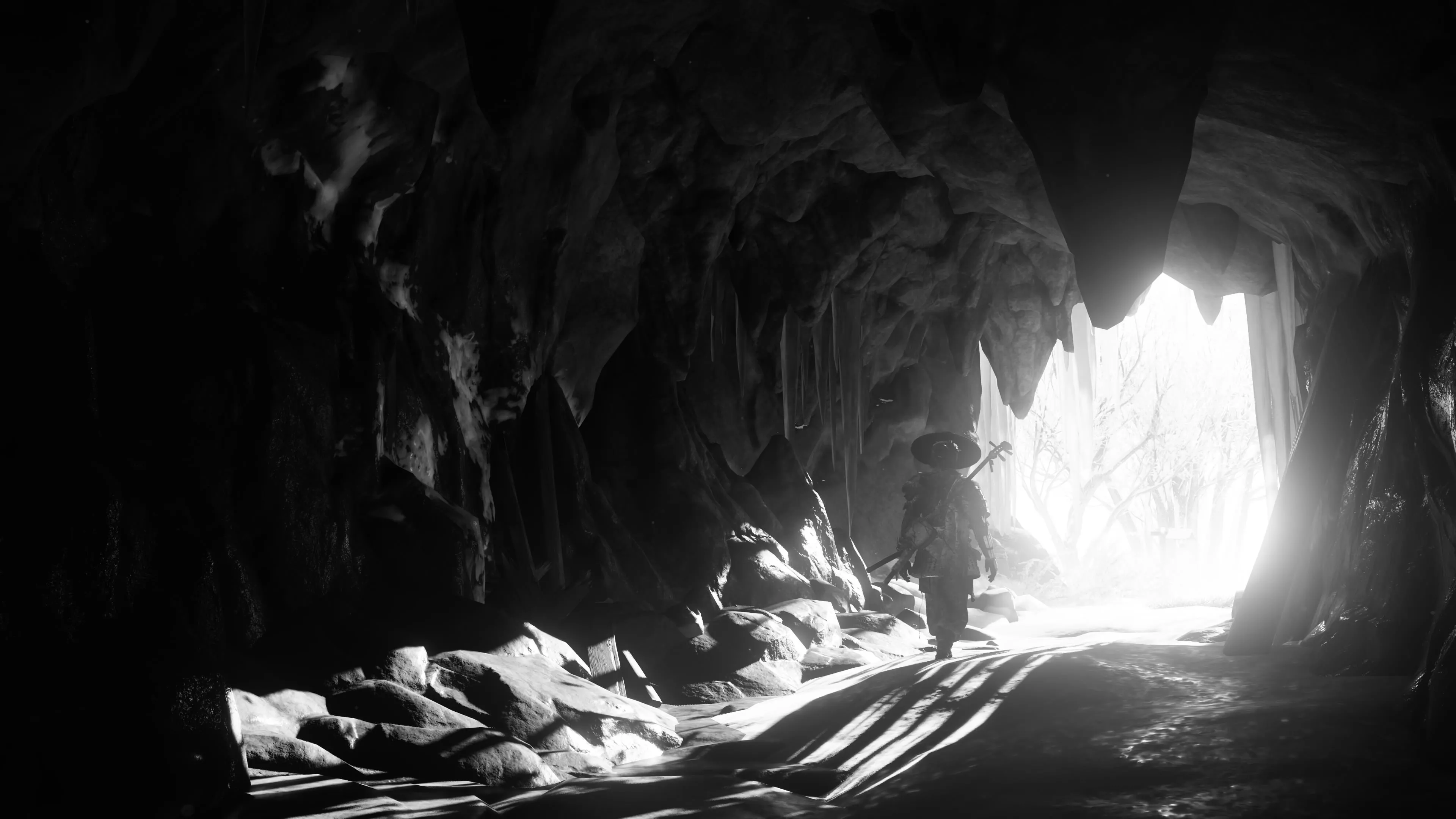 Cảnh photomode của Atsu: khoe trang bị và phong thái chiến đấu trong Ghost of Yotei