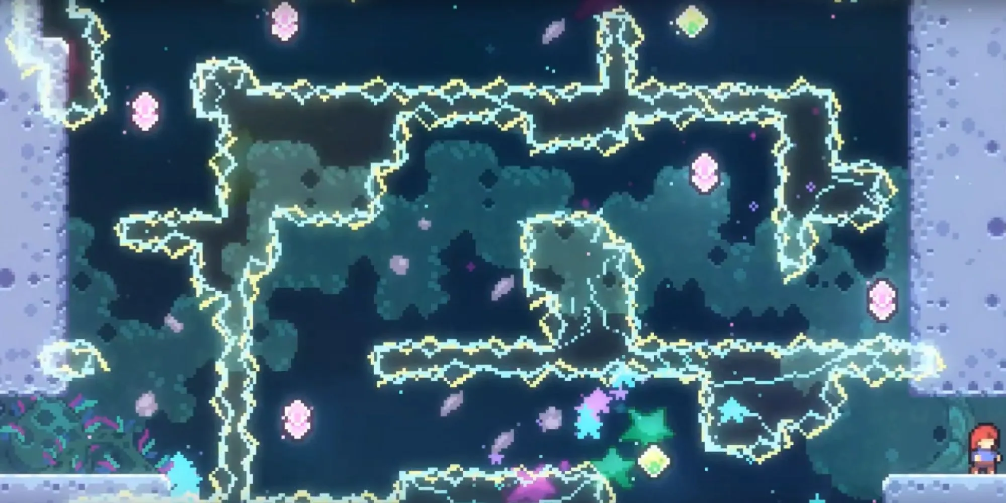 Celeste Farewell bước nhảy liên tục qua giai đoạn cuối cùng của DLC