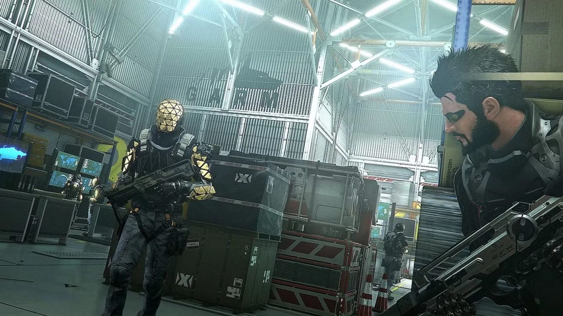 Deus Ex: Mankind Divided — tông màu u tối, nhân vật augmented và thành phố đầy âm mưu