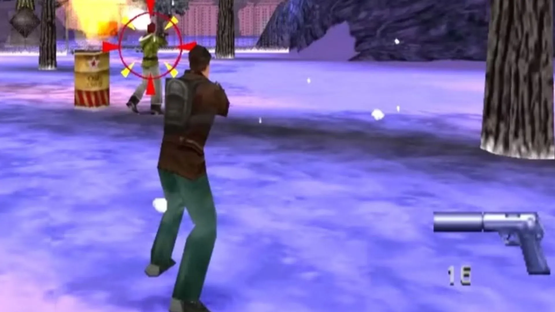 Hình 007: Tomorrow Never Dies trên PS1, cảnh chiến đấu góc nhìn thứ ba