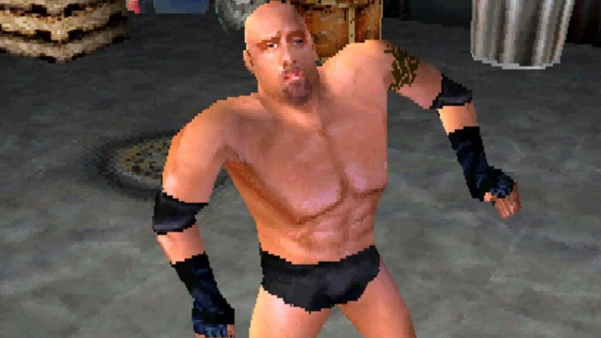 Hình WCW Backstage Assault, trận đấu hậu trường thiếu cảm hứng