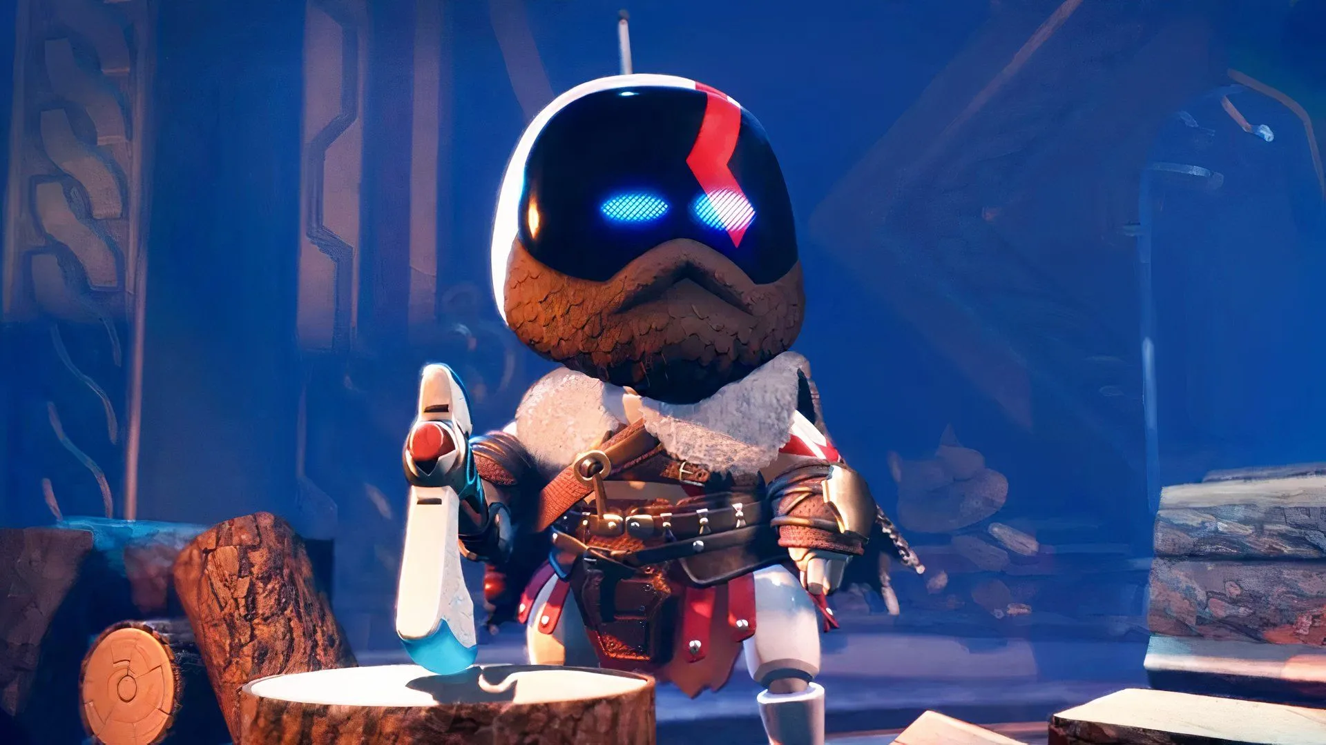 Kratos cameo trong Astro Bot trên PS5, minh họa liên kết giữa thương hiệu AAA và sáng tạo indie