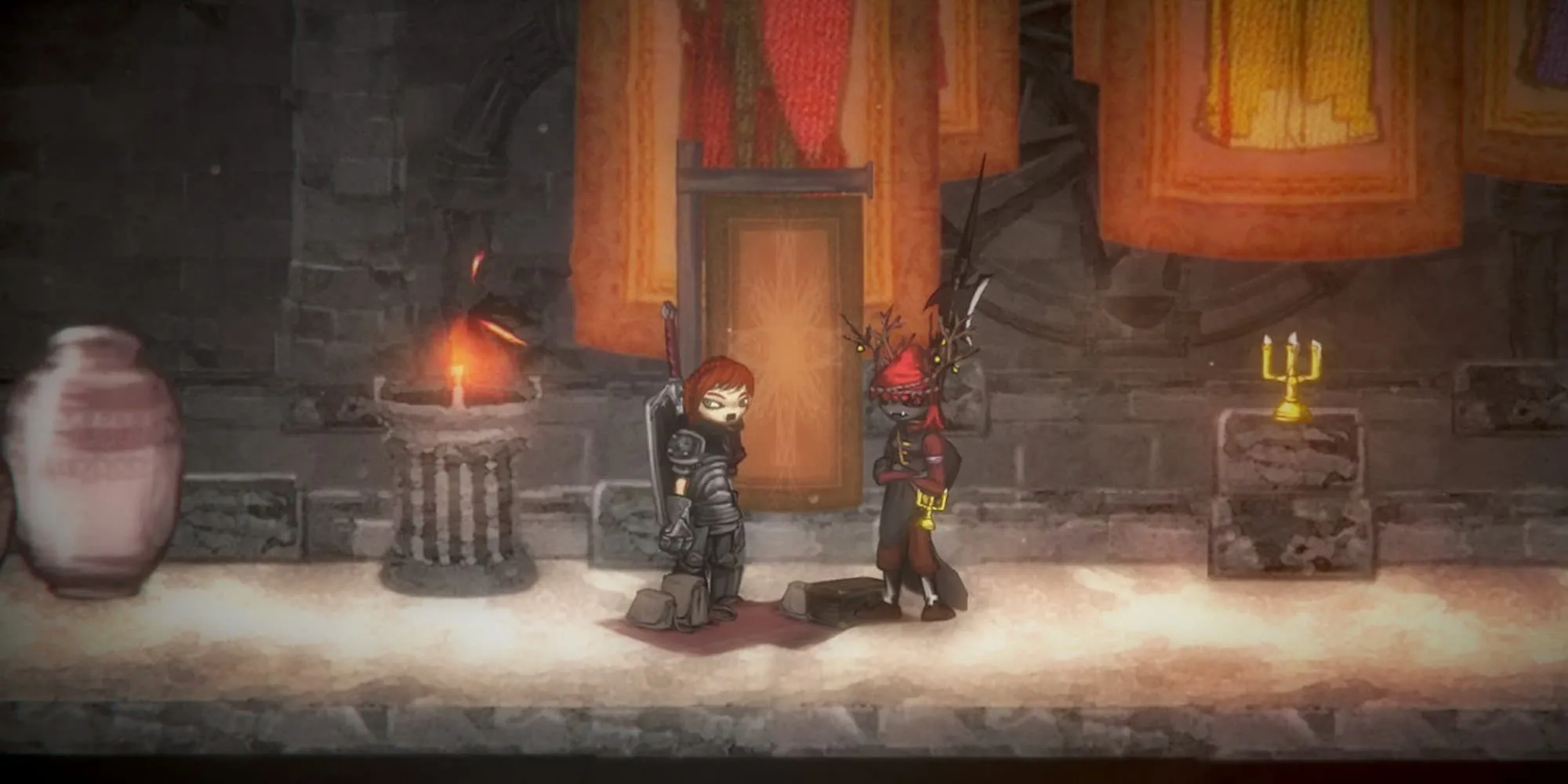 Những nhân vật và khung cảnh u tối trong Salt and Sanctuary thể hiện sự pha trộn Souls và Metroidvania