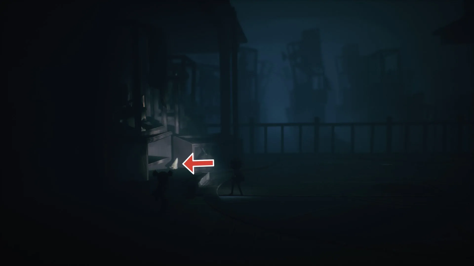 Nome thứ hai ngồi trên thùng ngoài trời Chương 3 Little Nightmares 3