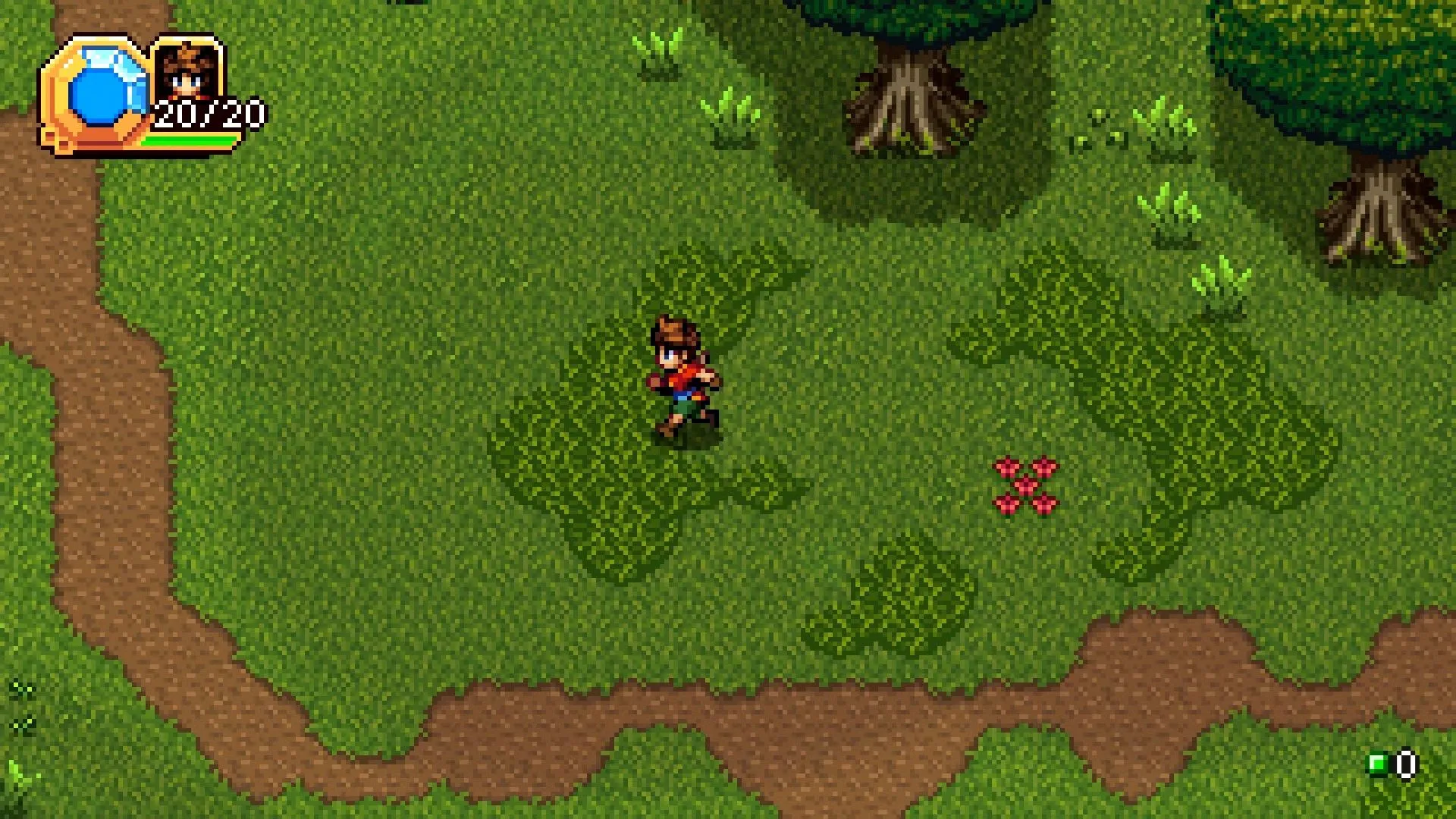 Rio chạy qua làng Yurill, phong cách pixel 16-bit đậm chất SNES