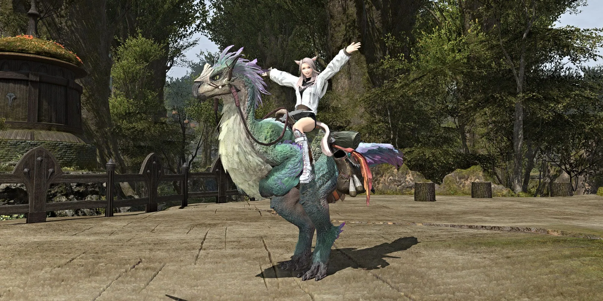 Seikret - mount sự kiện The White Wanderer trong FFXIV Patch 7.35