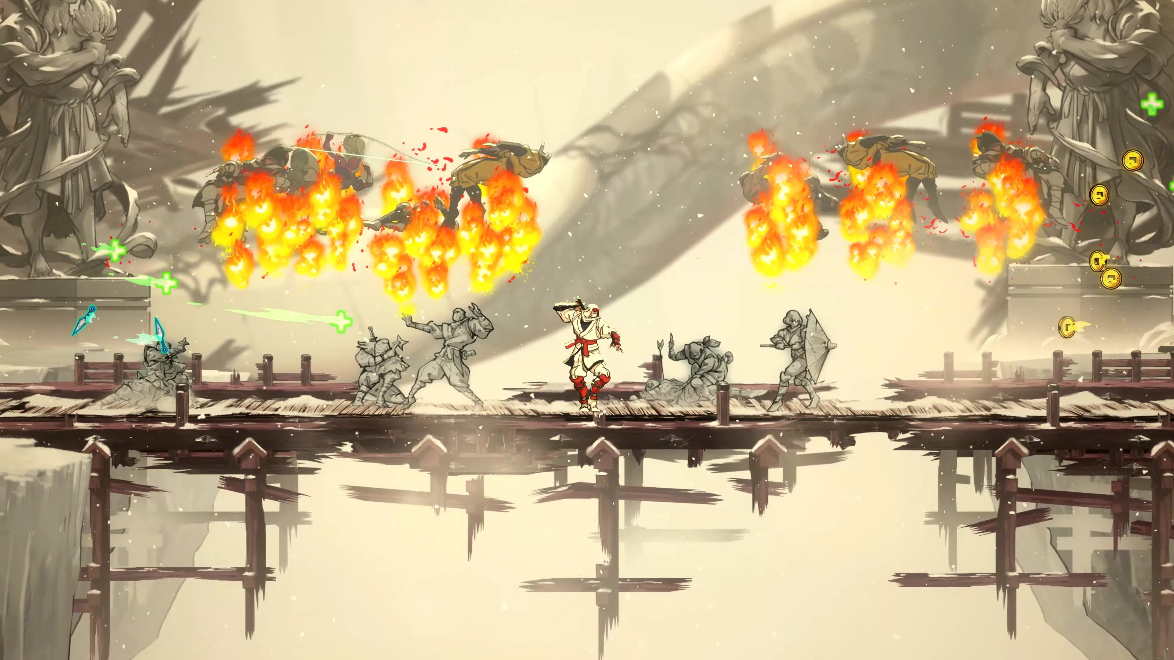 Shinobi Art of Vengeance screenshot trailer cảnh đấu ninja và nền retro hiện đại